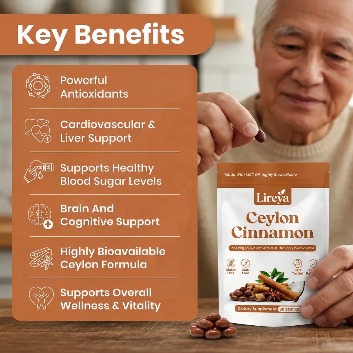 Premium Ceylon Cinnamon with MCT Oil